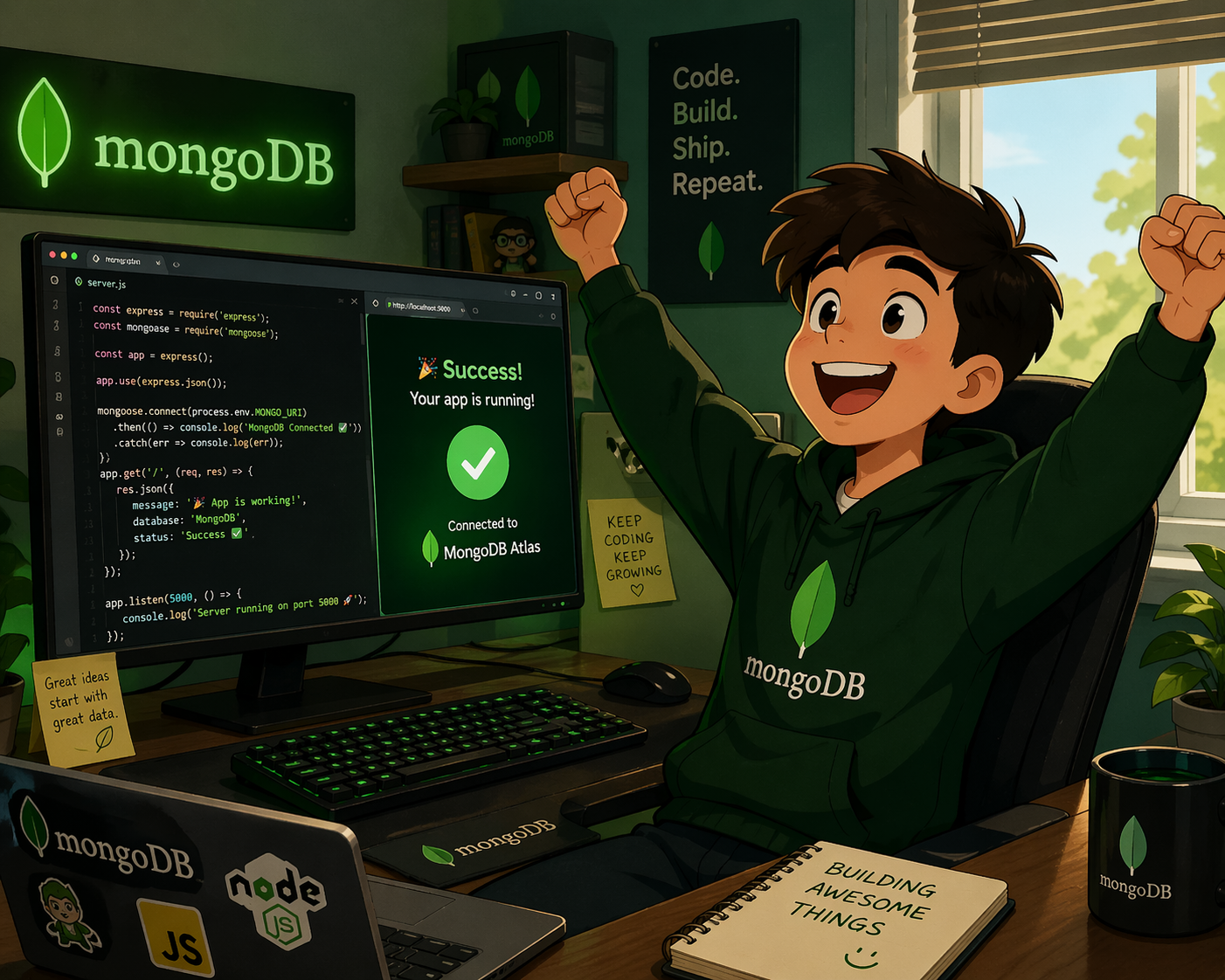 Simple Node.js and MongoDB app